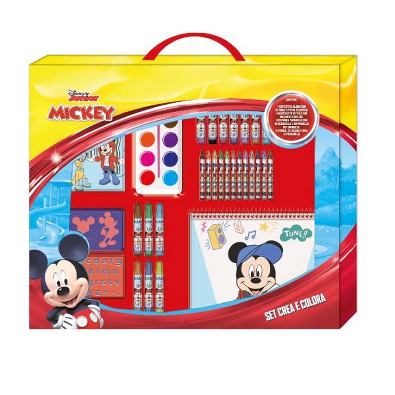 Куфарче Mickey Mouse С Комплект За Рисуване За Деца - 35 Части bebemama