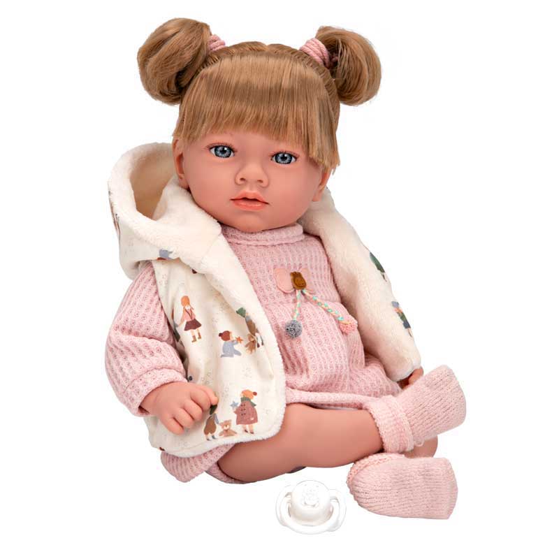 Кукла Ария В Розово, Която Се Смее - 40 См --- BebeMama