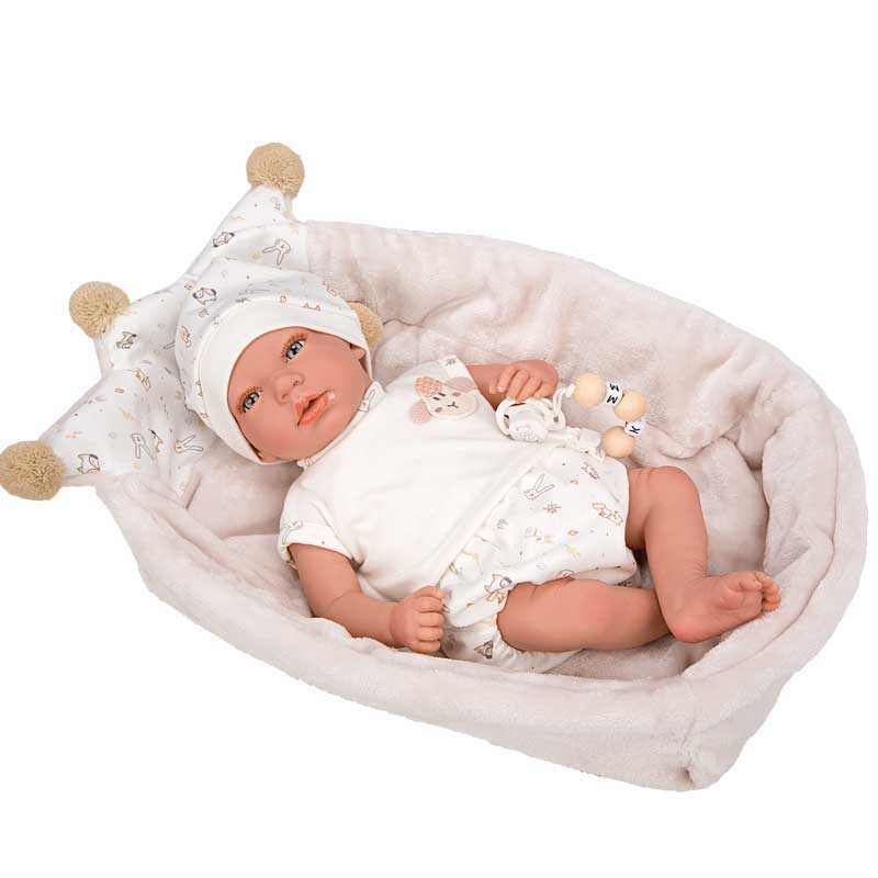 Кукла-Бебе Адай С Кош За Носене В Бежово - 40 См --- BebeMama