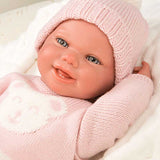 Кукла-Бебе Адриана С Розов Плетен Костюм И Аксесоари - 40 См --- BebeMama