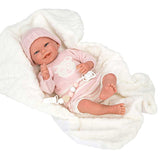 Кукла-Бебе Адриана С Розов Плетен Костюм И Аксесоари - 40 См --- BebeMama