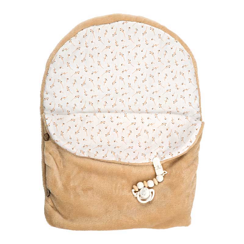 Кукла-Бебе Александра Със Спален Чувал В Бежово - 40 См --- BebeMama