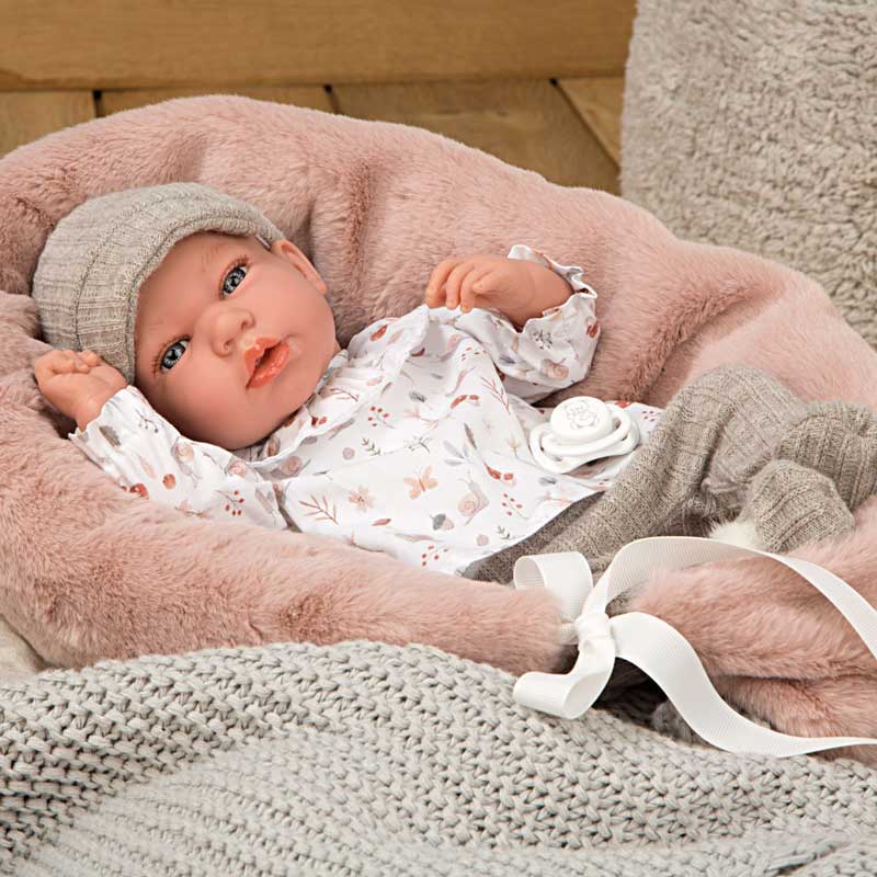 Кукла-Бебе Анди В Бежов Комплект С Аксесоари - 40 См, Реално Тегло --- BebeMama