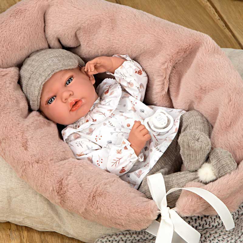 Кукла-Бебе Анди В Бежов Комплект С Аксесоари - 40 См, Реално Тегло - Кукли И Аксесоари - Arias - BebeMama