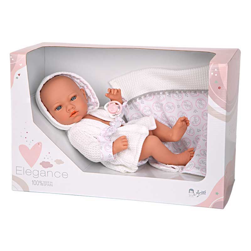 Кукла-Бебе Ария С Аксесоари За След Баня В Бяло - 38 См --- BebeMama