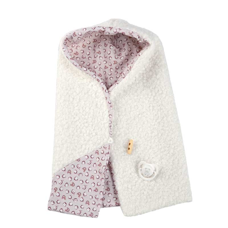 Кукла-Бебе Беатрис С Бял Пухкав Тоалет И Одеяло, Реално Тегло - 35 См