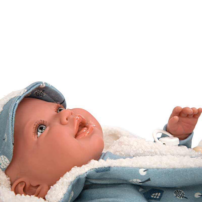 Кукла-Бебе Бруно Със Син Костюм И Аксесоари - 45 См --- BebeMama