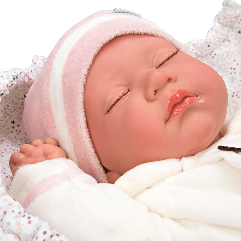 Кукла-Бебе Макарена Със Затворени Очи И Аксесоари - 45 См --- BebeMama