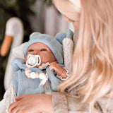 Кукла-Бебе Мартин С Пухено Одеяло В Синьо - 40 См --- BebeMama