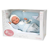 Кукла-Бебе Паоло Със Синьо Одеяло И Аксесоари - 40 См --- BebeMama