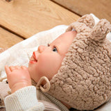 Кукла-Бебе Рубен В Бежов Костюм На Мече, Реално Тегло - 45 См