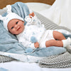 Кукла Бебе Babyto Elegance Със Синьо Одеялце, Реално Тегло 35 См Arias