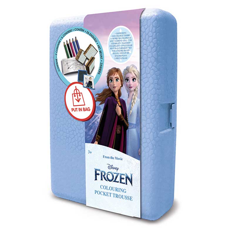Кутия За Съхранение &Quot;Frozen 2&Quot; С Аксесоари За Оцветяване И 3 Печата