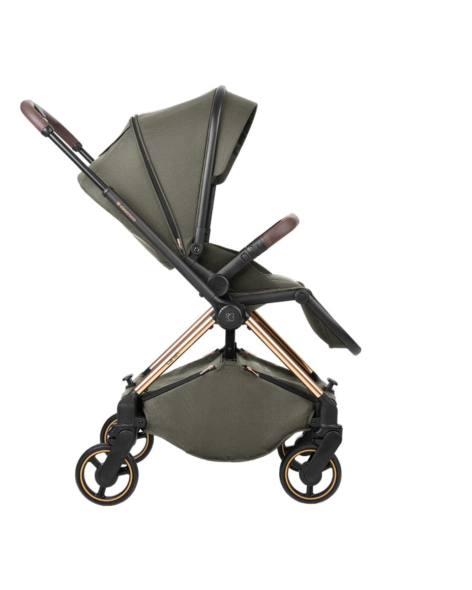 Cărucior combinat 2 în 1 cu landou Lanah, verde militar