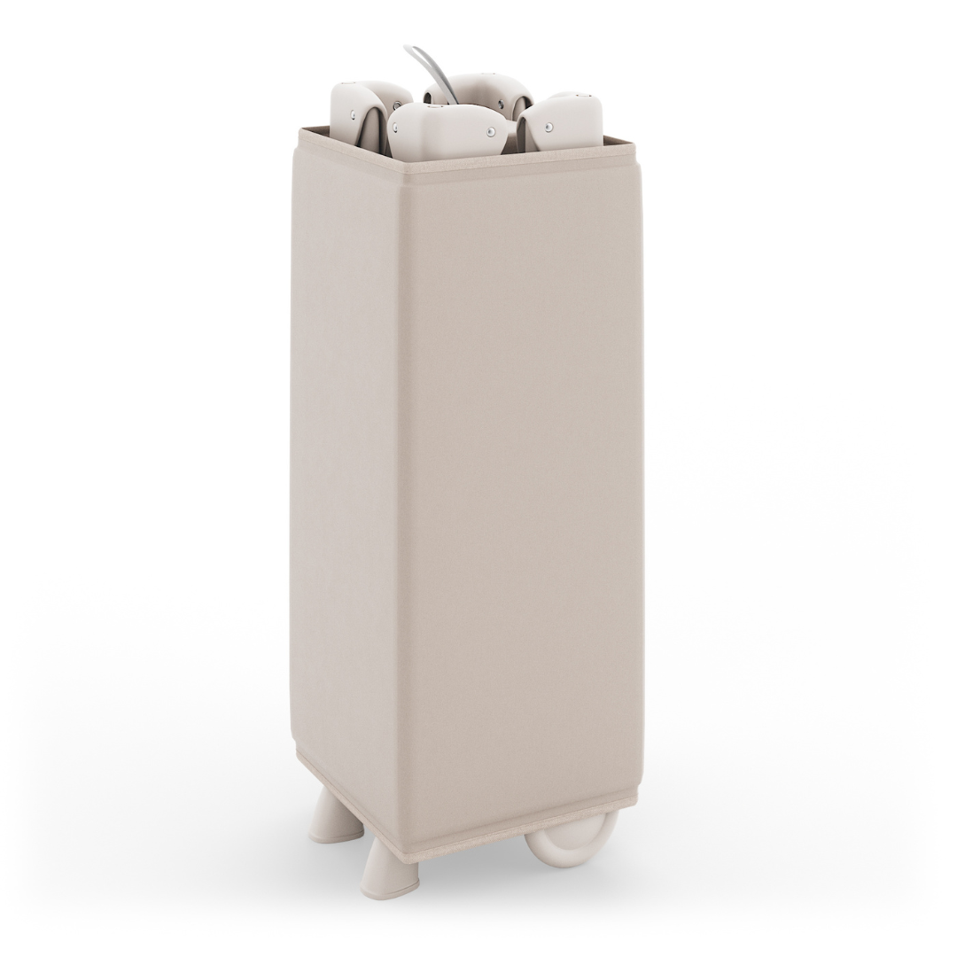 Leody Up Сгъваема Бебешка Кошара С Аксесоари Beige Kinderkraft