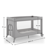 Leody Up Сгъваема Бебешка Кошара Grey Kinderkraft