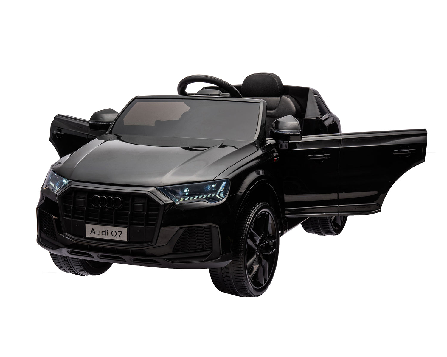 Акумулаторна Кола Licensed Audi Q7 2023 Black + Батерия 12V/7Ah