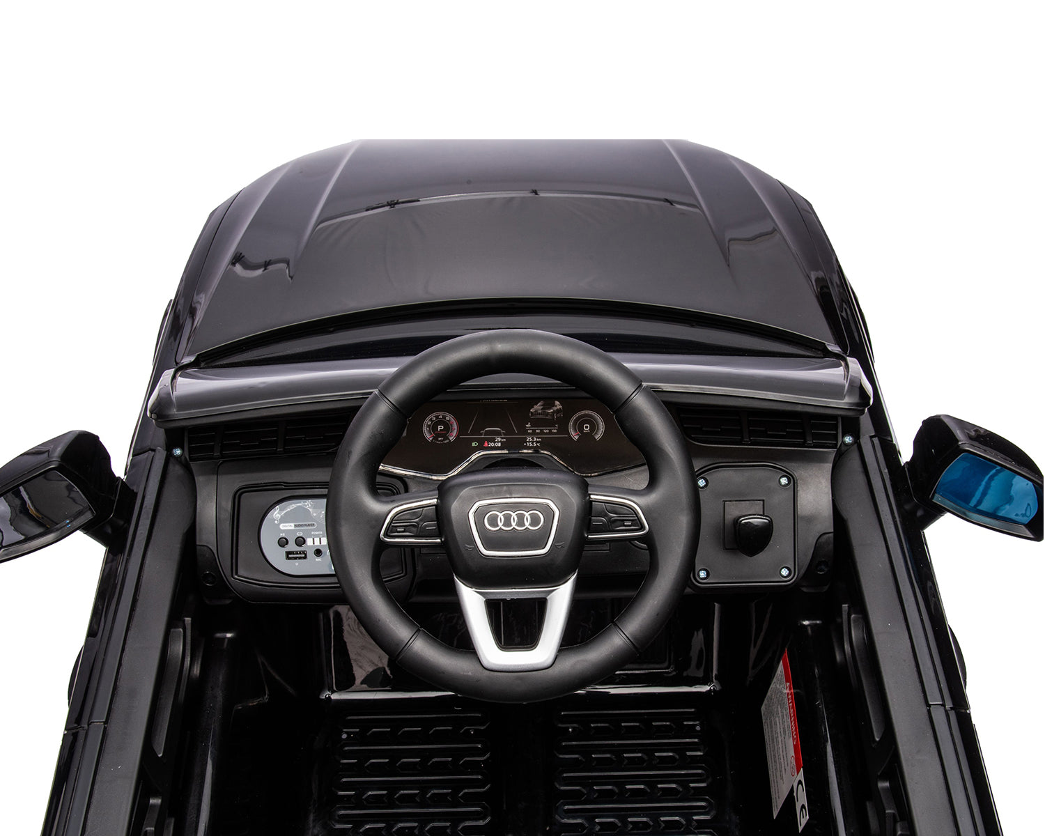 Акумулаторна Кола Licensed Audi Q7 2023 Black + Батерия 12V/7Ah