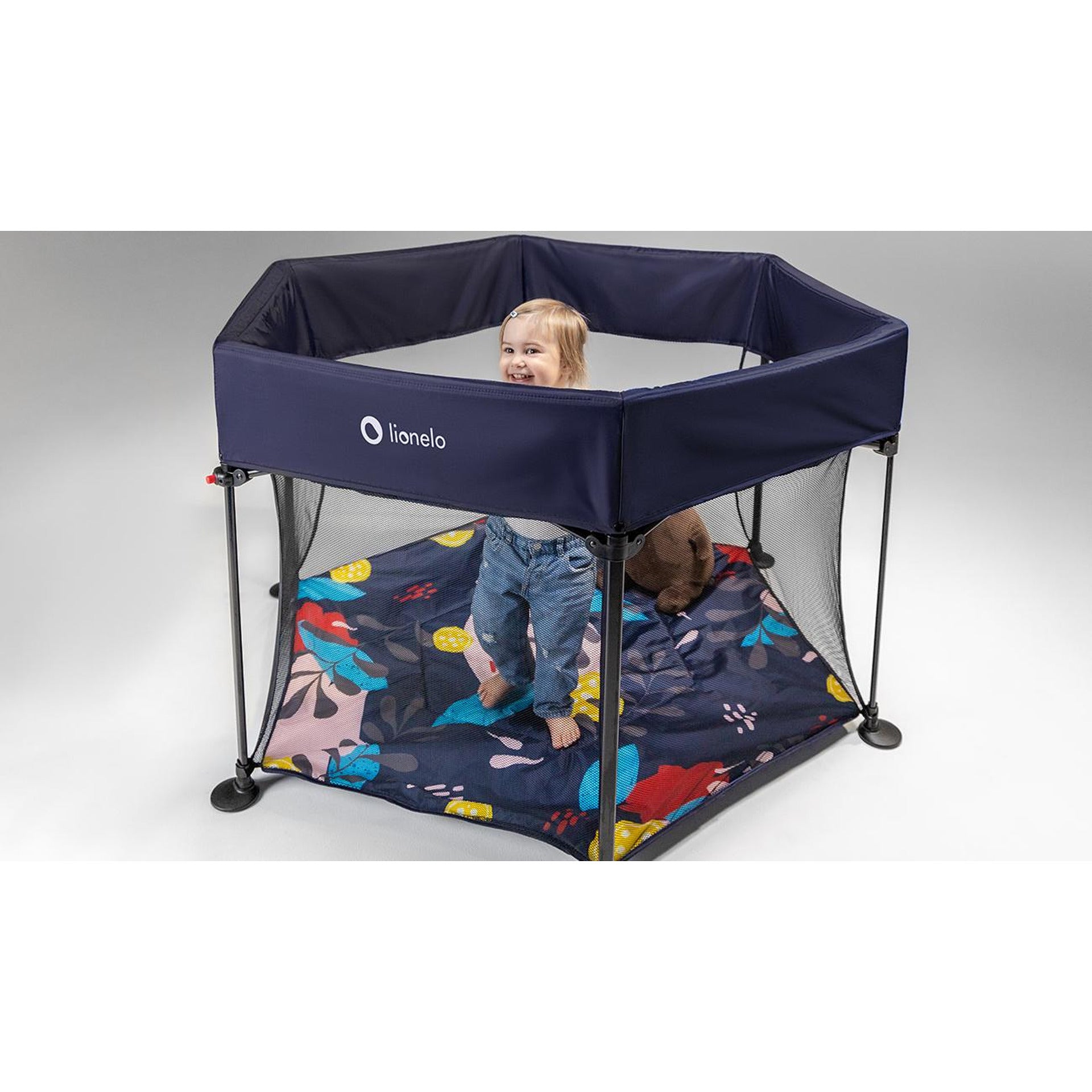 Бебешка Кошара За Игра Roel Grey Multicolor 4366 Lionelo