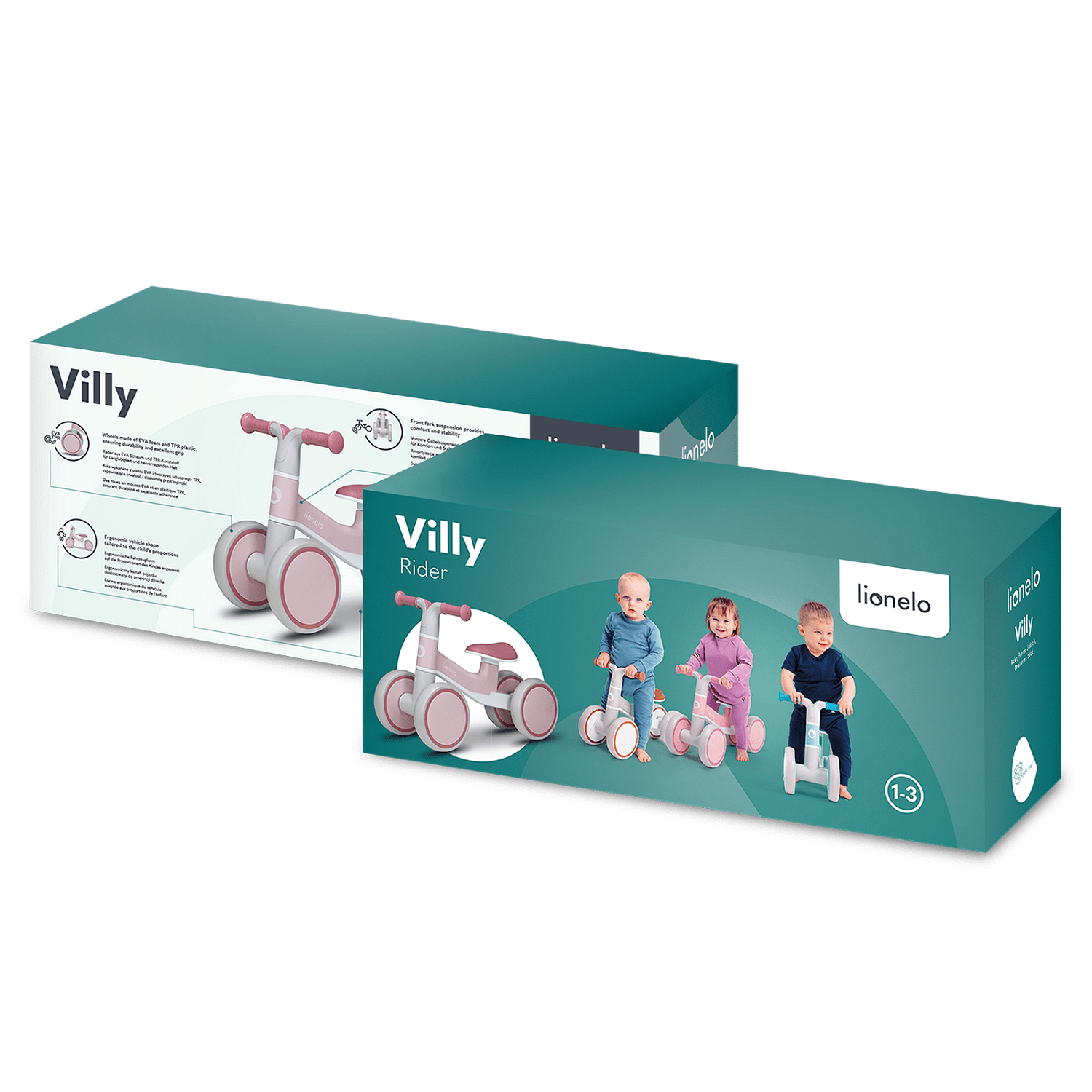 Мини Колело За Баланс Villy Pink Rose 4793 Lionelo