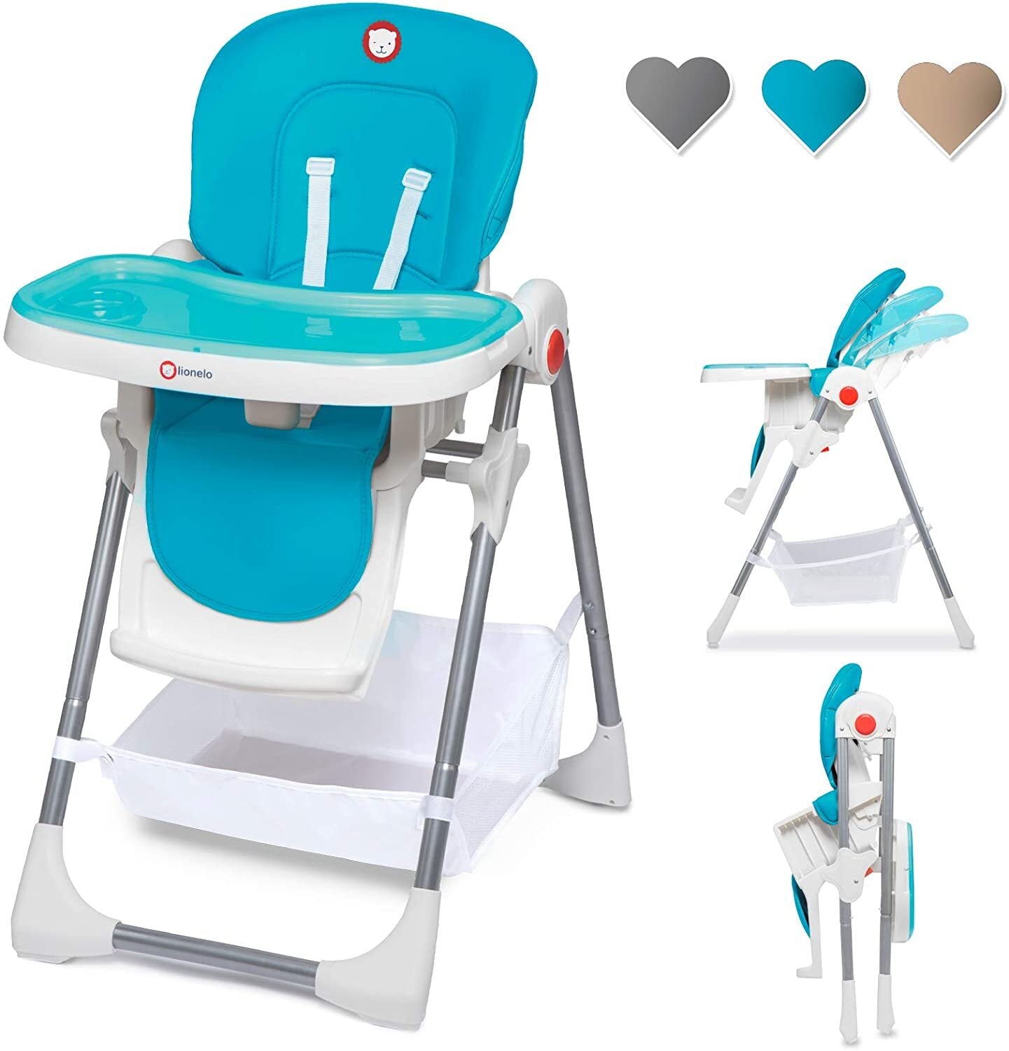 Стол За Хранене Linn Plus Turquoise 3307 Lionelo