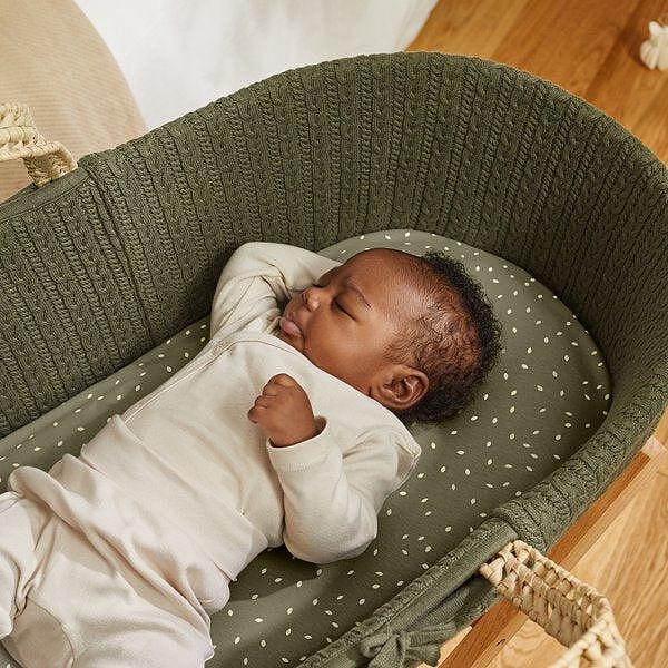 Кошница Moses Basket И Матрак Juniper The Little Green Sheep