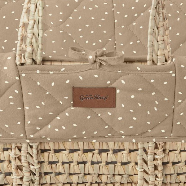 Кошница Moses Basket И Матрак Truffle Rice Print The Little Green Sheep