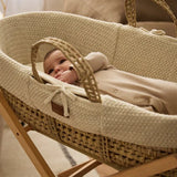 Плетена Кошница Wheat Knit Moses Basket & Mattress Linen The Little Green Sheep