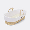 Плетена Кошница Wheat Knit Moses Basket & Mattress White The Little Green Sheep