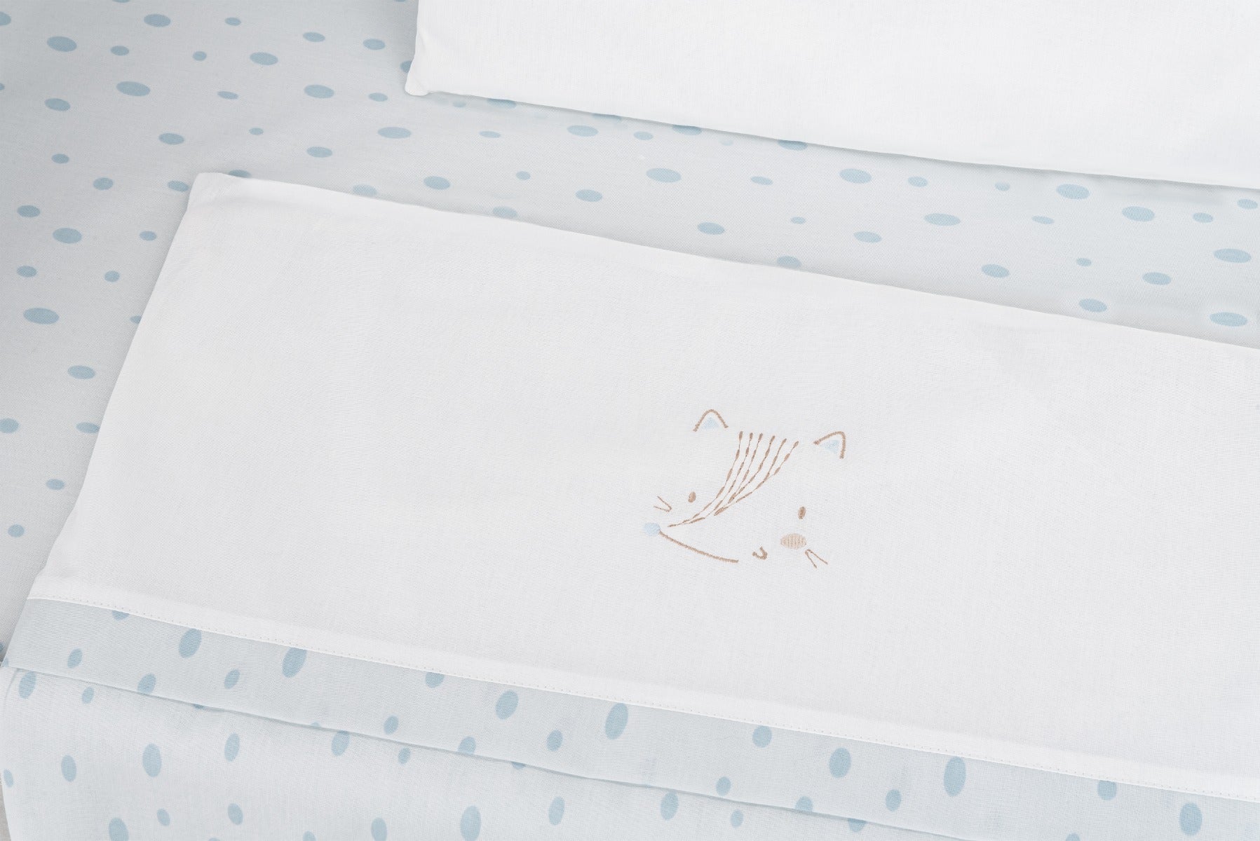 Бебешки спален комплект за мини-кошара 5ч Little Fox --- BebeMama