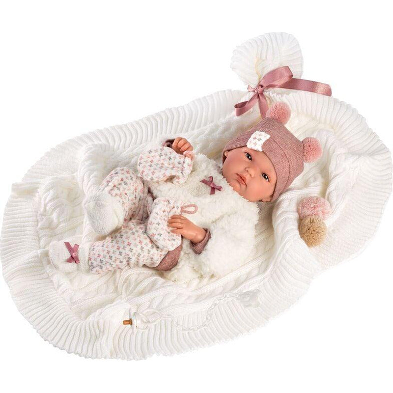 Llorens Recien Nacida Binba Toquilla Inverno Újszülött Baba 35 cm