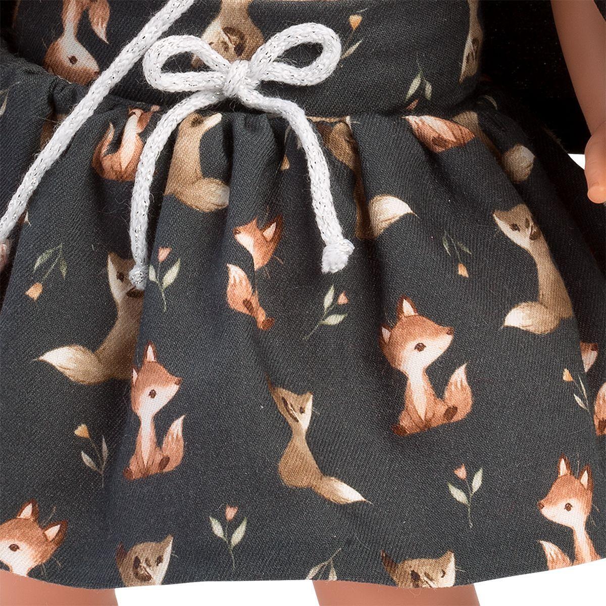 Llorens Carla gyönyörű babája téli ruhákban, 35 cm