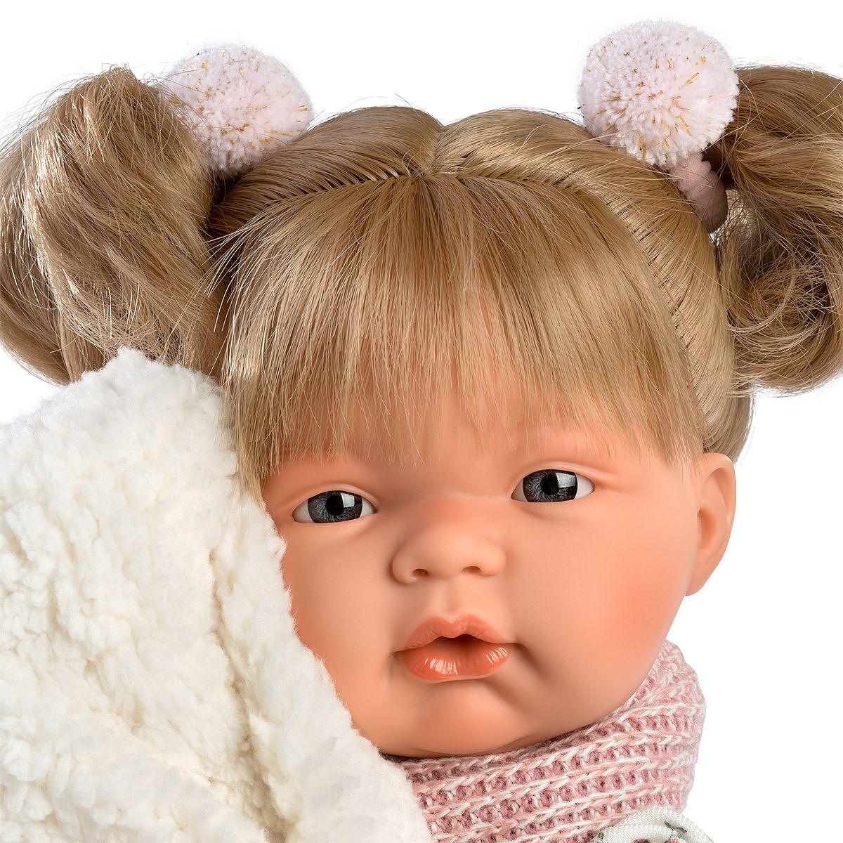 Síró baba Joelle kiegészítőkkel, 38 cm-es, Llorens