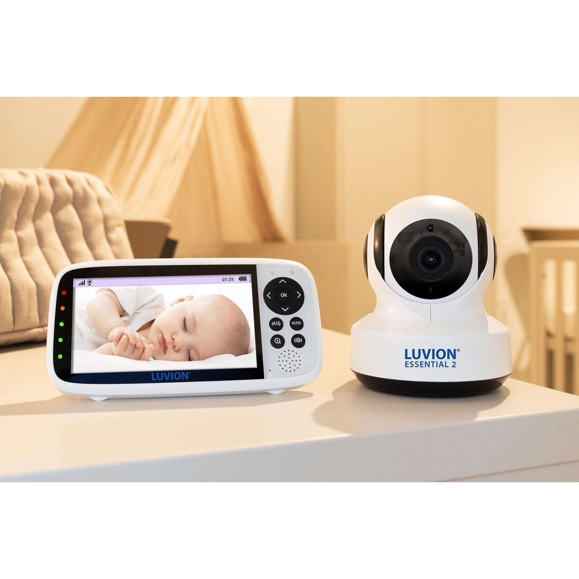 Бебешки Видеофон Essential 2 White Luvion