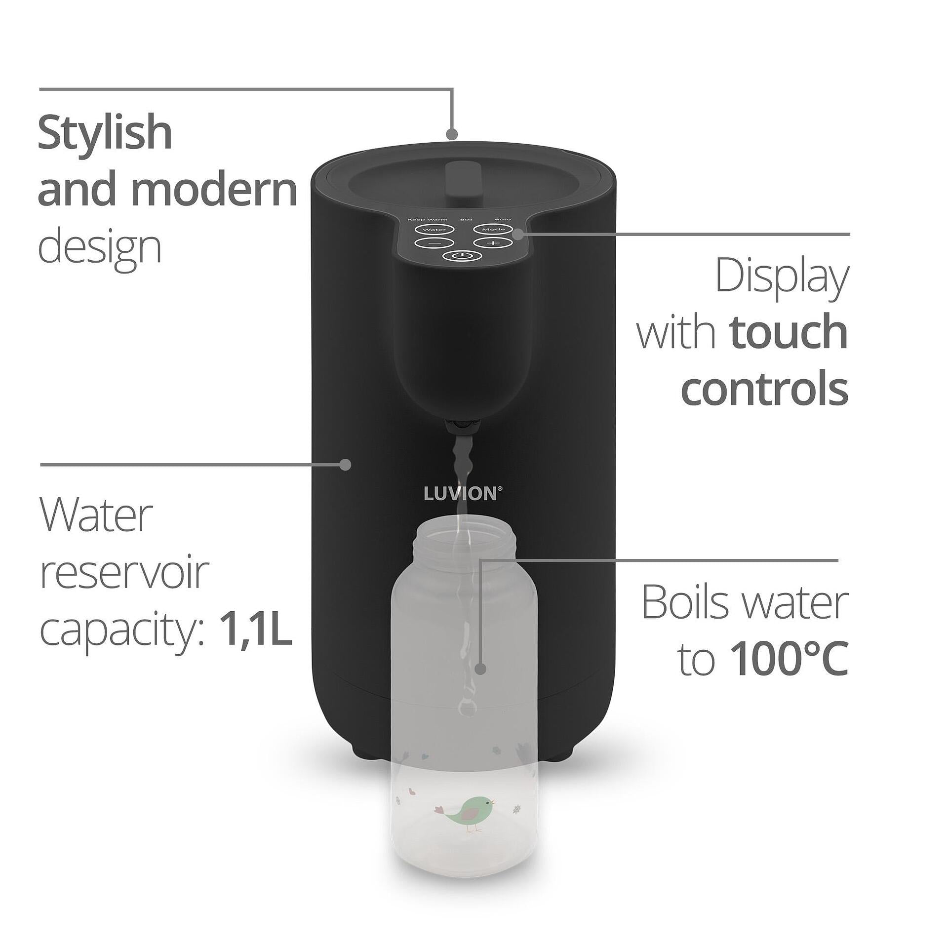 Диспенсър За Вода Easymix Water Dispenser Black Luvion