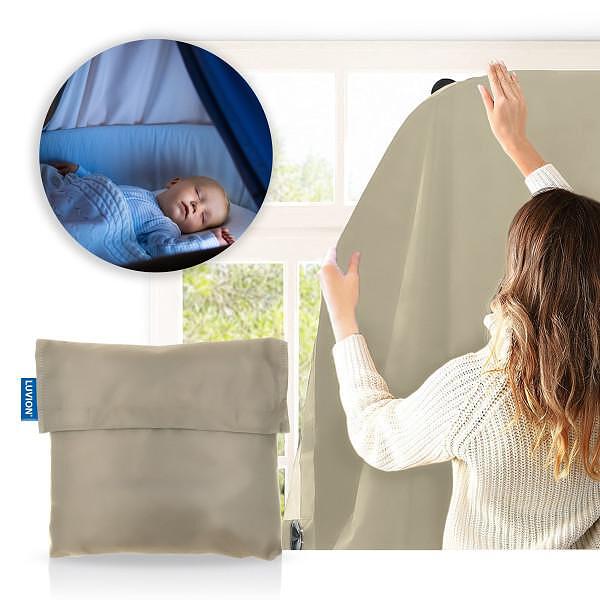 Подвижна Завеса Black Out Curtain Beige Luvion