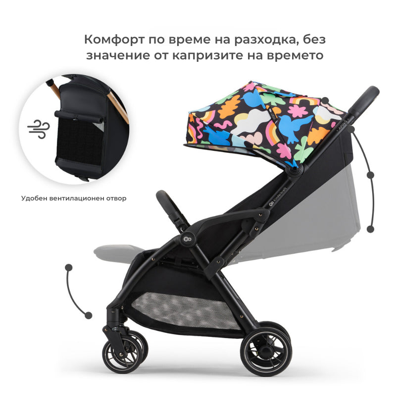 Лятна Количка Kinderkraft Apino Happy Shapes --- BebeMama