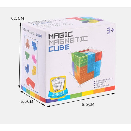Cub magnetic pentru asamblare - Joc de logică