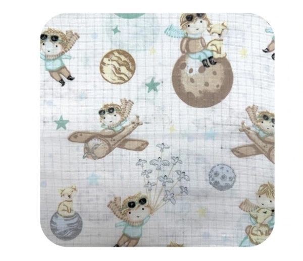 Муселинова Пелена Принт 80 80см Дино Парк Galix