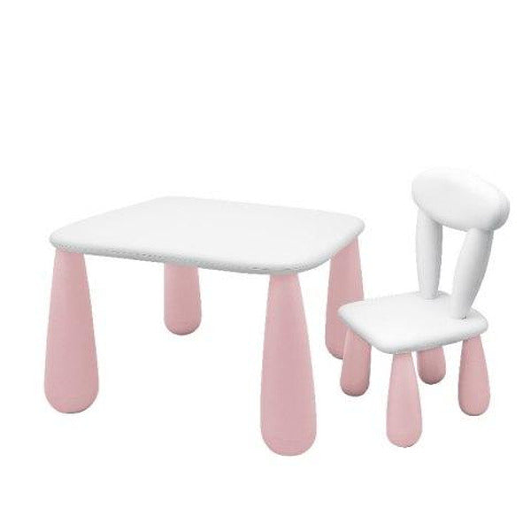 Детска Маса + Столче Luna Classic White Pink Maltex