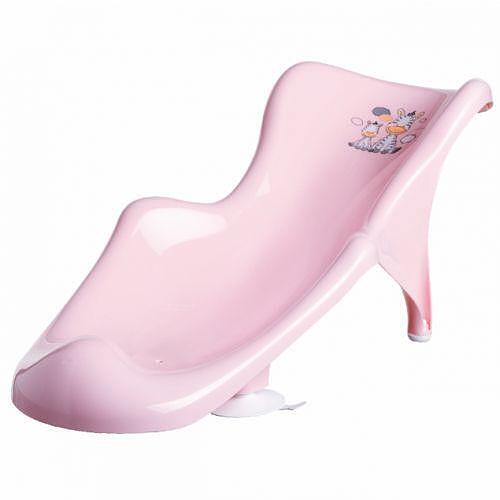 Непързалящ Се Шезлонг За Вана Zebra Light Pink 6609 Maltex