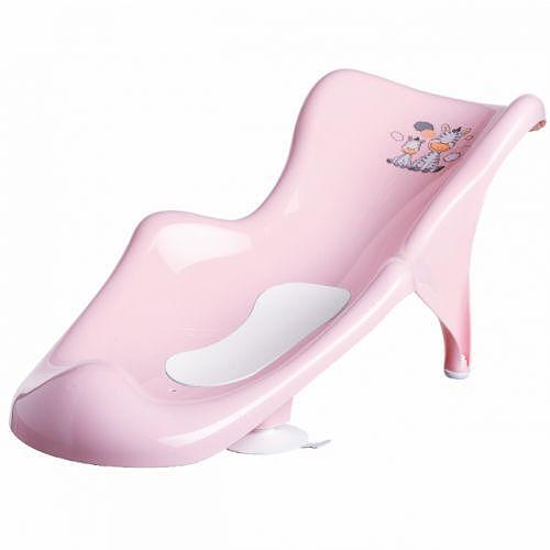 Непързалящ Се Шезлонг За Вана Zebra Light Pink 6654 Maltex