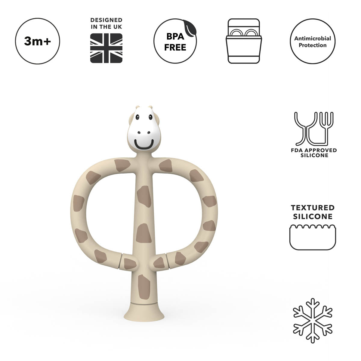 Matchstick Monkey Първата Бебешка Тренировъчна Четка За Зъби - Giraffe