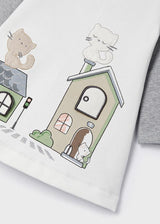 Бебешка Рокля С Къщички Ecofriends Сребро Mayoral