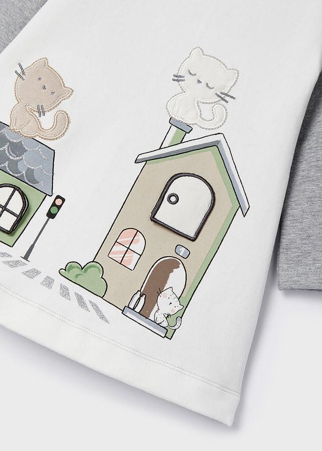 Бебешка Рокля С Къщички Ecofriends Сребро Mayoral