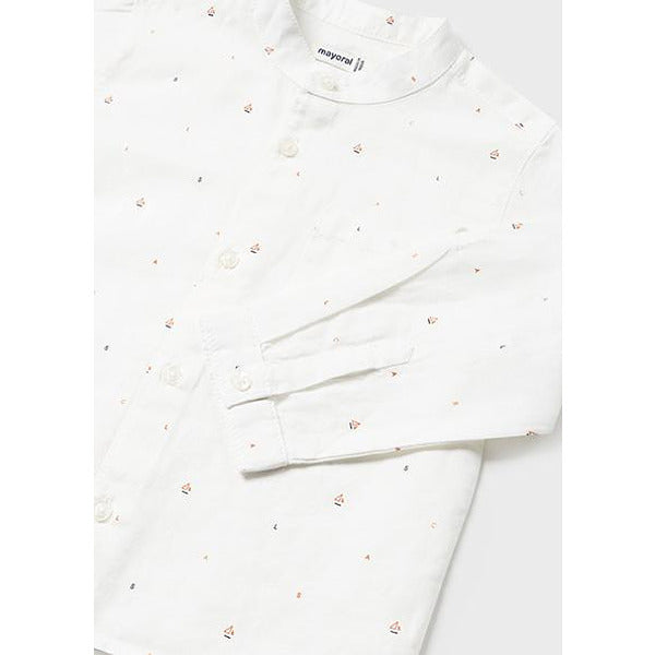 Комплект От 2 Части Риза И Бермуди Лен Ocre 24 01246 019 Mayoral