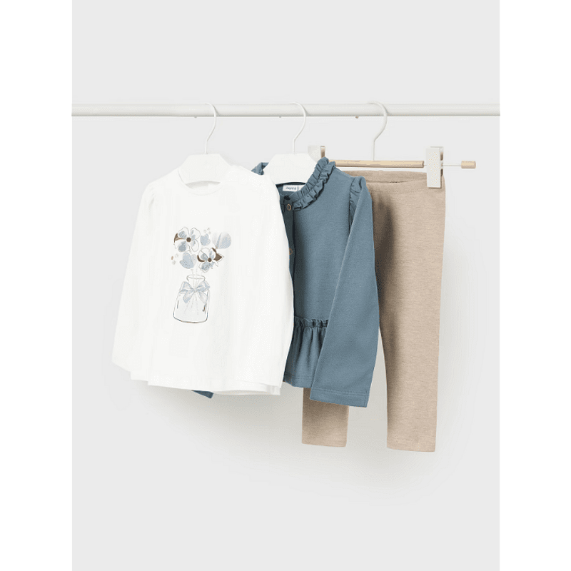 Комплект От 3 Части От Памук Better Cotton 13 02764 078 Mayoral