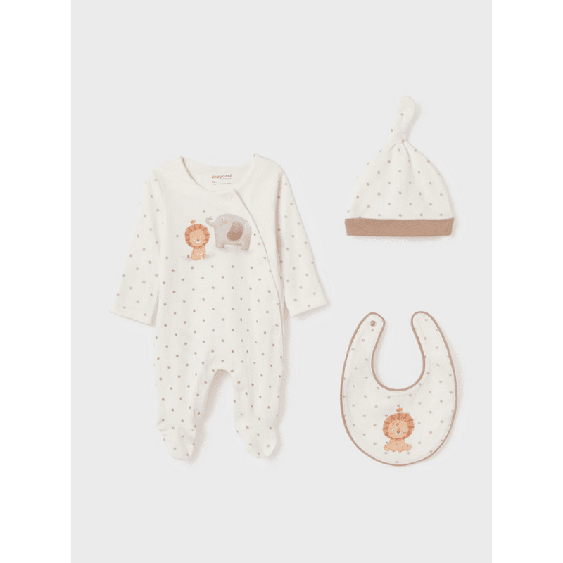 Комплект От 3 Части За Подарък Better Cotton Какао 13 09360 010 Mayoral