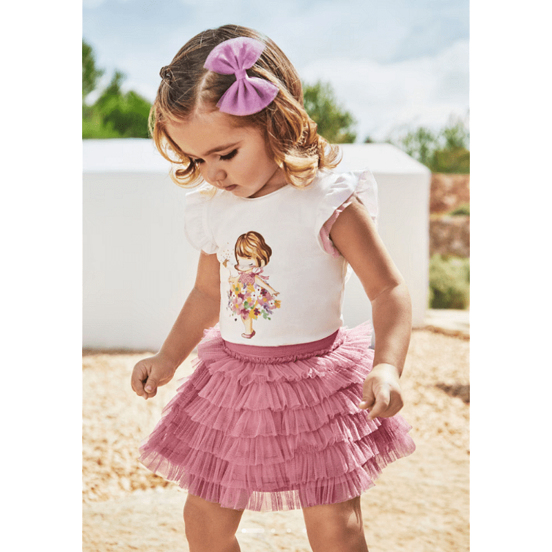 Пола С Волани От Тюл Циклама 24 01981 025 Mayoral