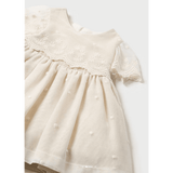 Рокля От Тюл С Бродерия И Гащички За Новородено 24 01826 054 Mayoral